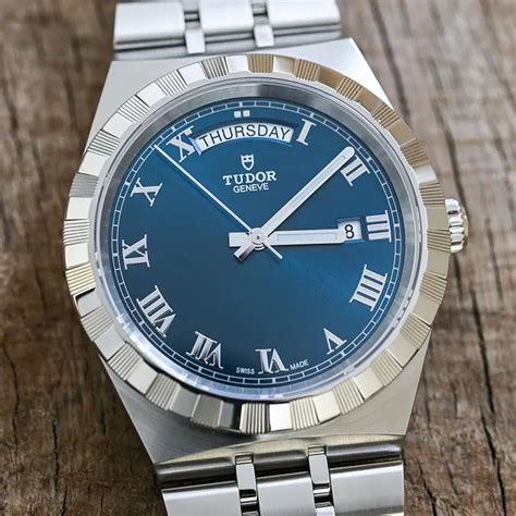 tudor royal m28600-0005|tudor royal blue dial.